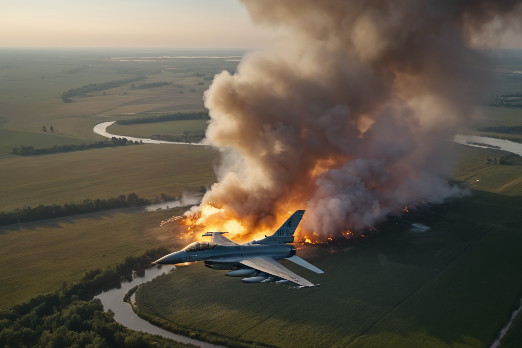 Ukrajna elismerte, hogy elvesztette a harmadik F-16-ost
