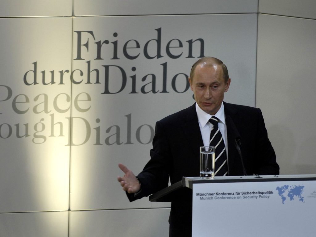 Putyin elnök müncheni beszéde: 2007 – Beszéd és az azt követő vita a müncheni biztonságpolitikai konferencián